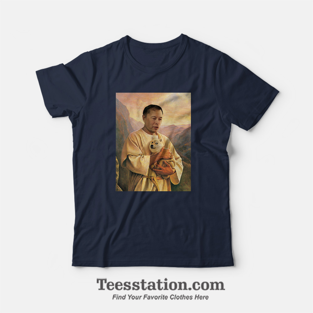 Elon Musk With Doge Meme T-Shirt Elon Musk With Doge Meme T-Shirt