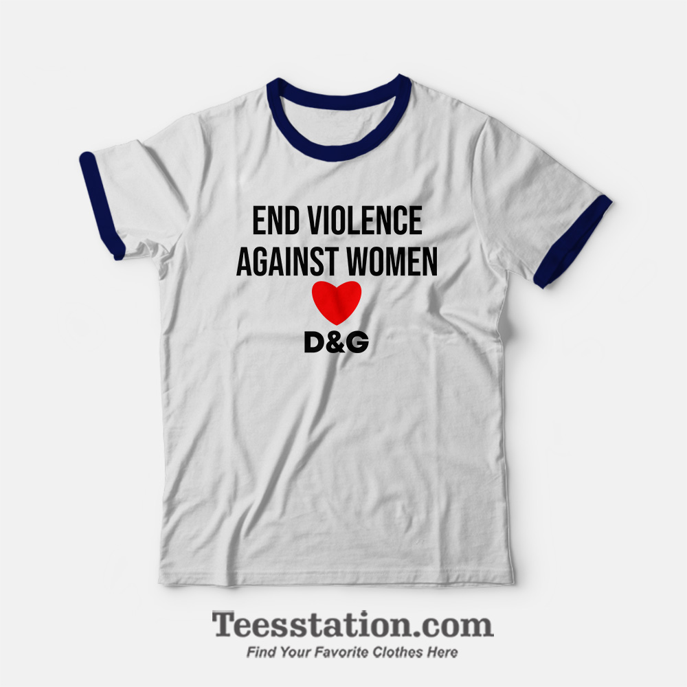 End Violence Against Women Ringer T-Shirt End Violence Against Women Ringer T-Shirt