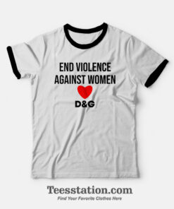 End Violence Against Women Ringer T-Shirt