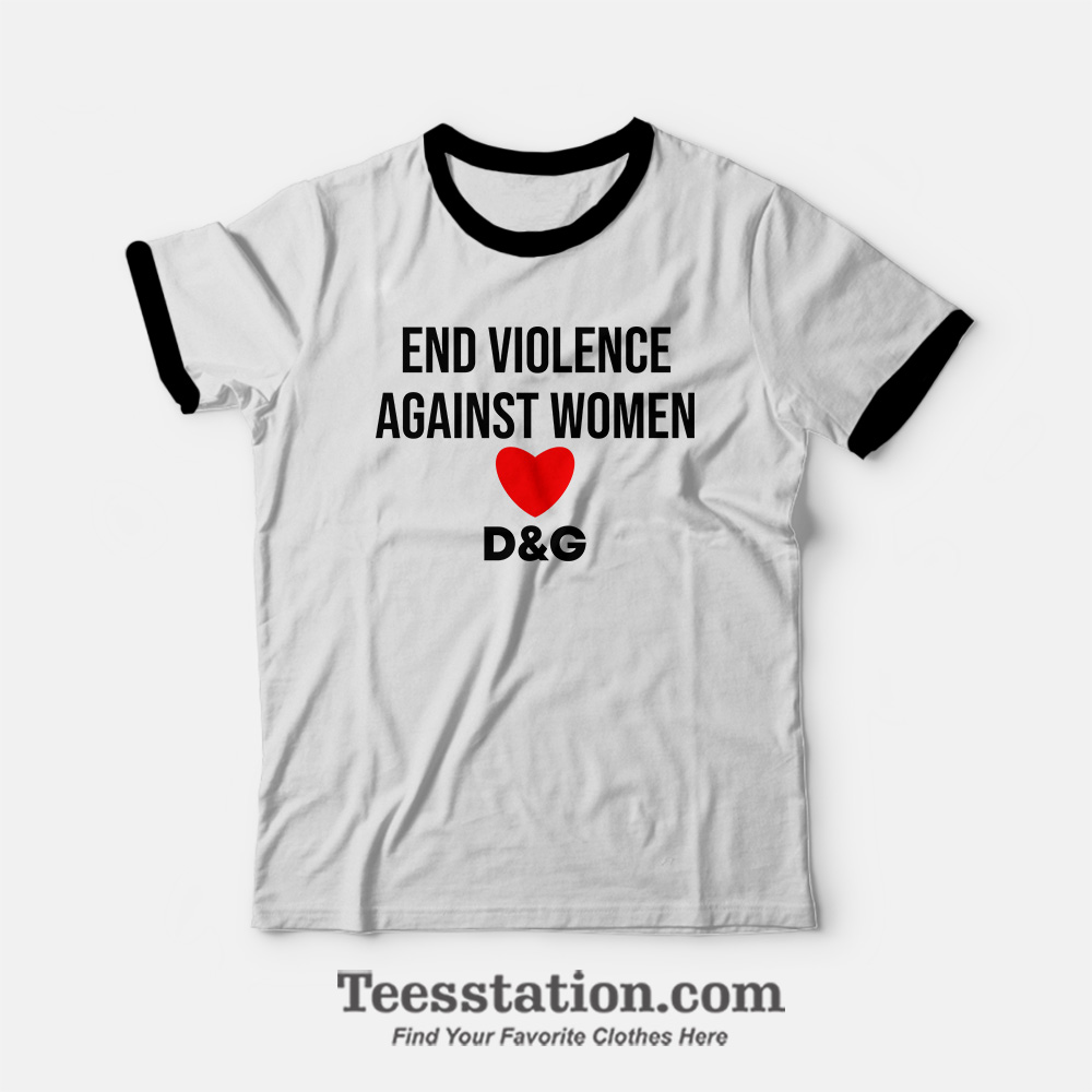End Violence Against Women Ringer T-Shirt End Violence Against Women Ringer T-Shirt