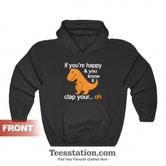 T Rex Clap Your Hands Hoodie