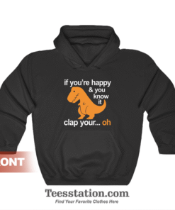 T Rex Clap Your Hands Hoodie