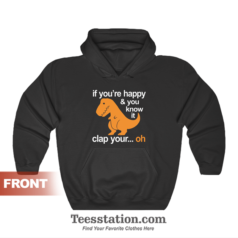 T Rex Clap Your Hands Hoodie T Rex Clap Your Hands Hoodie