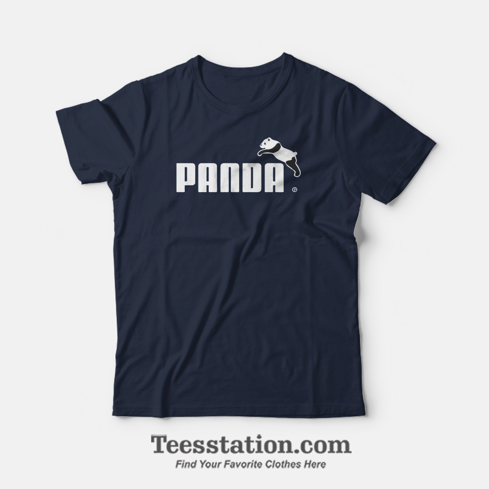 Panda Parody Puma Black Sublimation T-Shirt Panda Parody Puma Black Sublimation T-Shirt