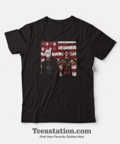 Freddy and Jason Horror Movie Halloween T-Shirt