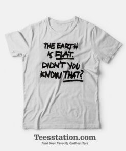 The Earth Is Flat Didn't You Know That T-Shirt Yoongi Flat Earther
