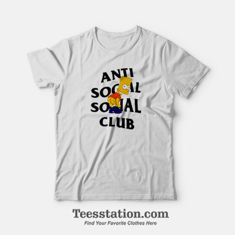 Anti Social Social Club x Bart Mooning Parody T-Shirt Anti Social Social Club x Bart Mooning Parody T-Shirt