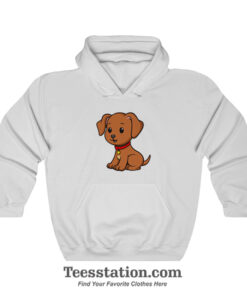 Chilling Brown Dog Hoodie
