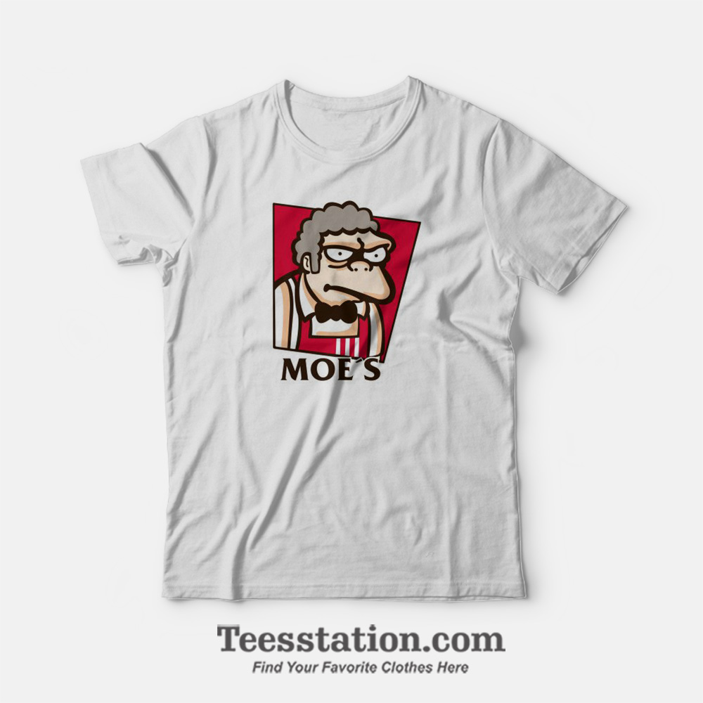 Moe's Simpsons KFC Parody T-Shirt Moe's Simpsons KFC Parody T-Shirt