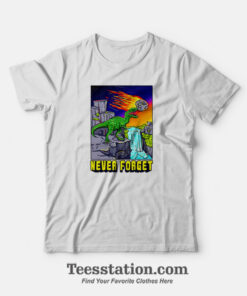 Never Forget Trex Cretaceous Asteroid T-Shirt