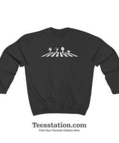 Peanuts In Abbey Road The Beatles Parody Sweatshirt
