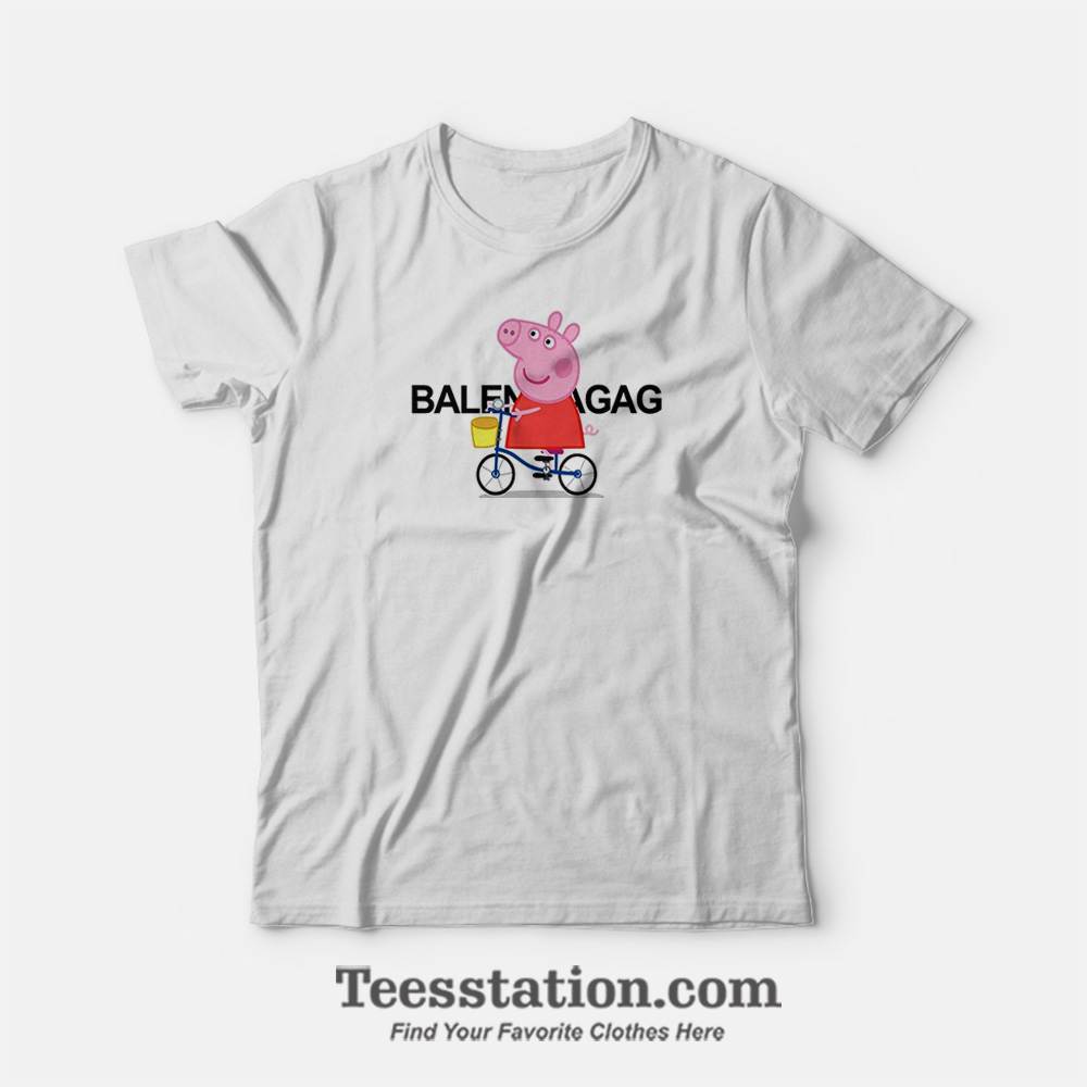 Peppa Pig X Balenciaga Parody T-Shirt Peppa Pig X Balenciaga Parody T-Shirt