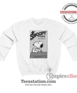 Snoopy Stars As The Thinker Sweatshirt