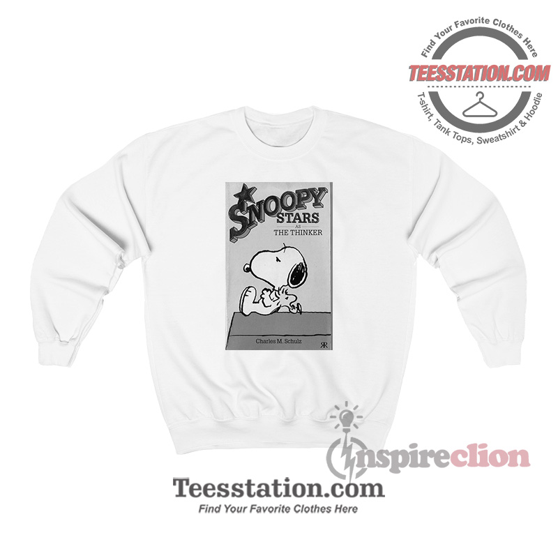 Snoopy Stars As The Thinker Sweatshirt Snoopy Stars As The Thinker Sweatshirt