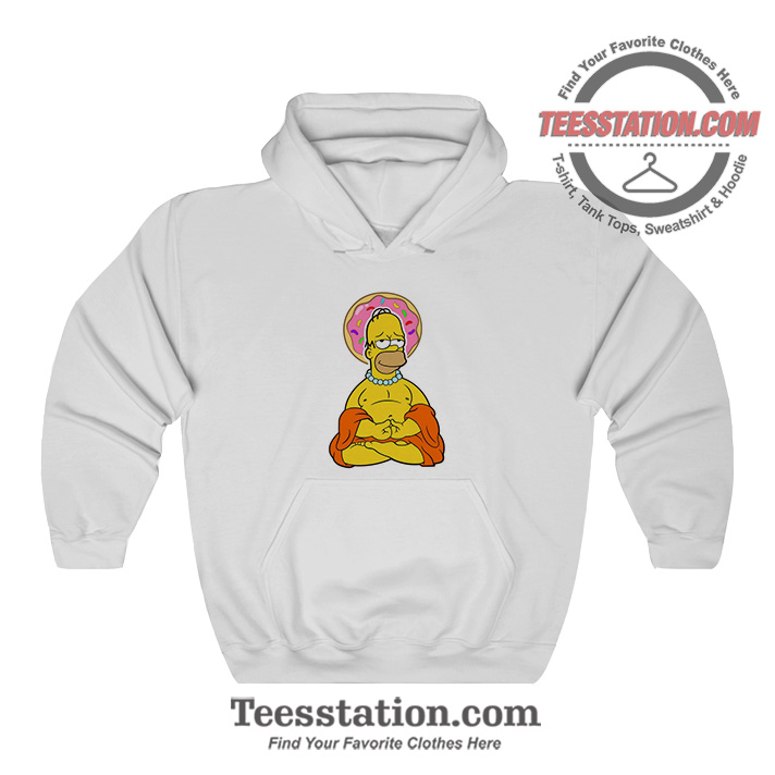 The Simpsons Homer Buddha Hoodie The Simpsons Homer Buddha Hoodie