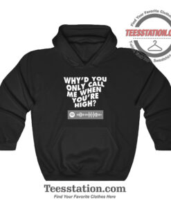 Why’d You Only Call Me When You’re High Hoodie