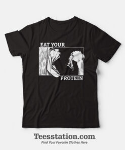 Attack On Titan Eat Your Protein Anime GYM T-Shirt