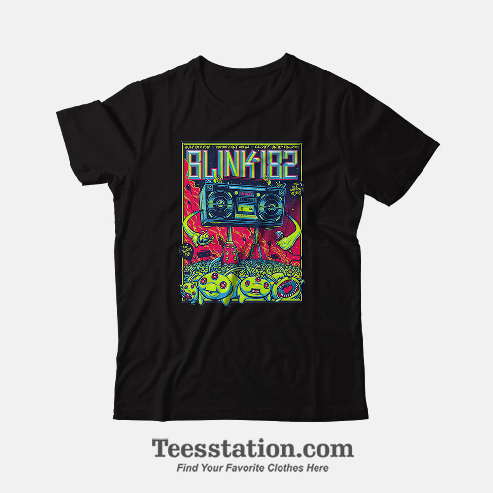 Blink-182 Motorpoint Arena 2012 Tour T-Shirt Blink-182 Motorpoint Arena 2012 Tour T-Shirt