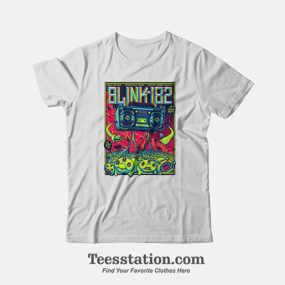 Blink-182 Motorpoint Arena 2012 Tour T-Shirt Blink-182 Motorpoint Arena 2012 Tour T-Shirt