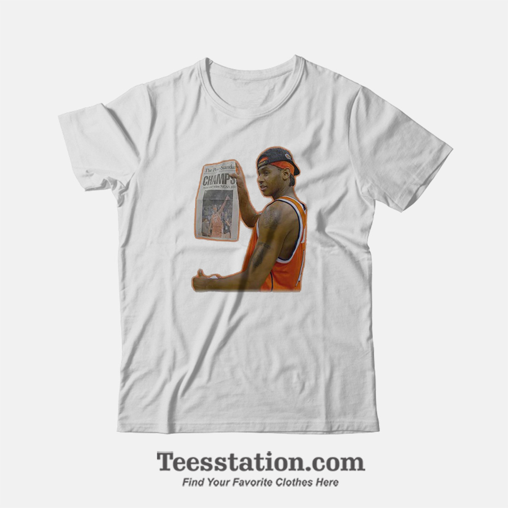 Carmelo Anthony Champs 2003 Basketball T-Shirt Carmelo Anthony Champs 2003 Basketball T-Shirt