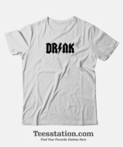 Drink AC DC Band Logo Parody T-Shirt