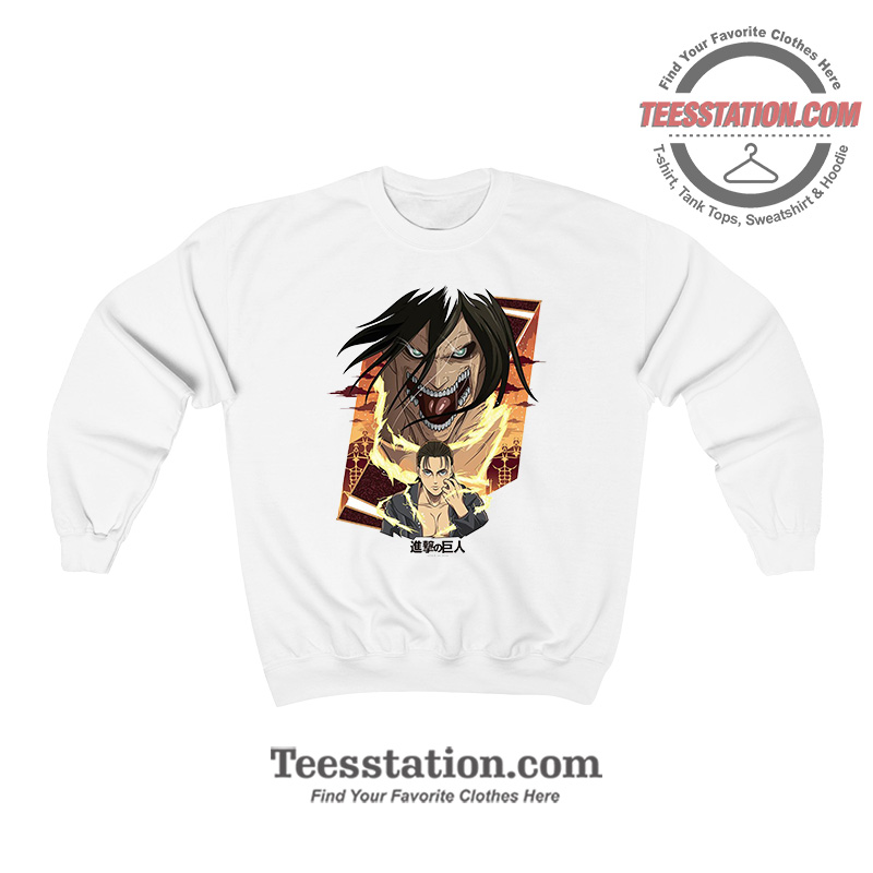 Eren Yeager Attack On Titan Sweatshirt Eren Yeager Attack On Titan Sweatshirt