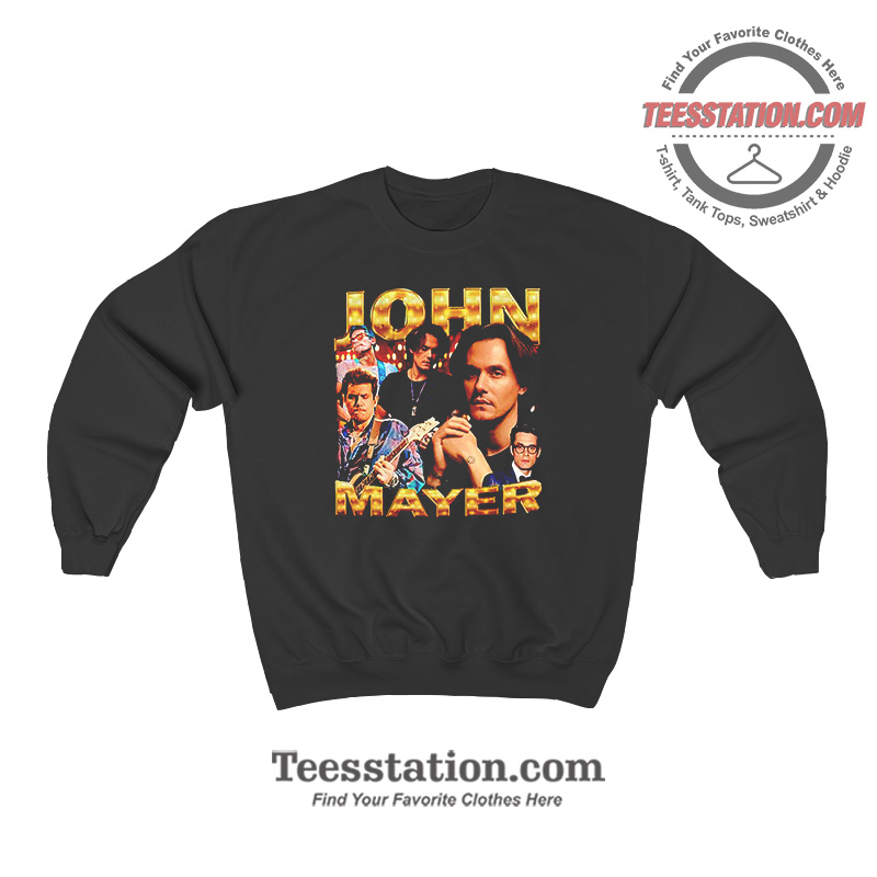 John Mayer Vintage Poster Sweatshirt John Mayer Vintage Poster Sweatshirt