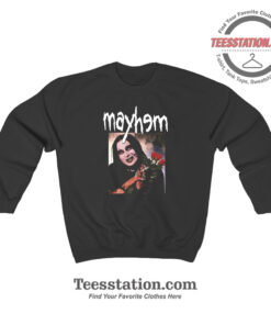 Mayhem Album Poster Parody Sweatshirt