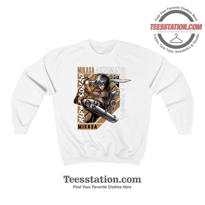 Mikasa Ackerman Attack On Titan Sweatshirt Mikasa Ackerman Attack On Titan Sweatshirt
