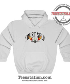 Trust Self Fire Rose Hoodie