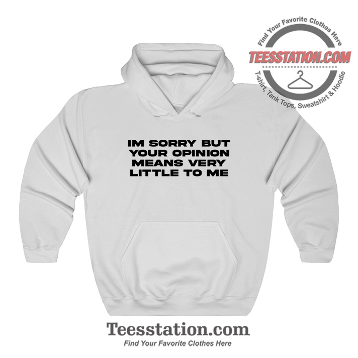 Your Opinion Means Little To Me Hoodie Your Opinion Means Little To Me Hoodie