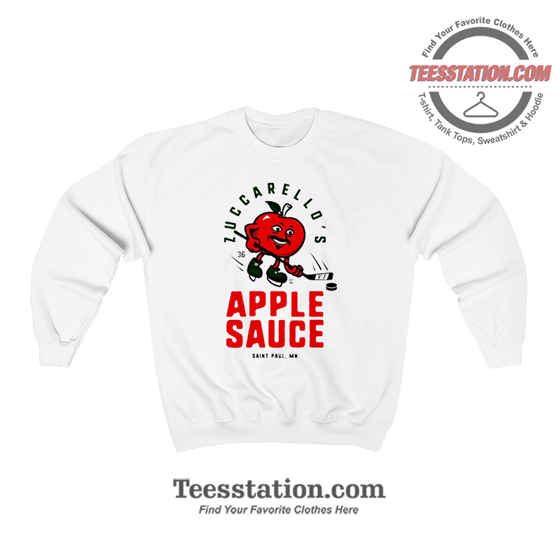 Zuccarello Applesauce Hockey Sweatshirt Zuccarello Applesauce Hockey Sweatshirt