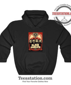 Black Sabbath Red Flames Poster Hoodie
