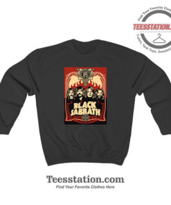 Black Sabbath Red Flames Poster Sweatshirt