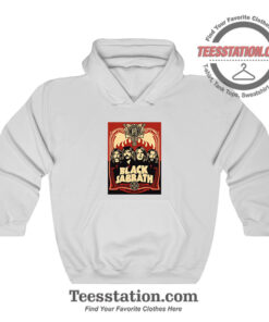 Black Sabbath Red Flames Poster Hoodie