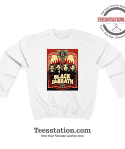 Black Sabbath Red Flames Poster Sweatshirt