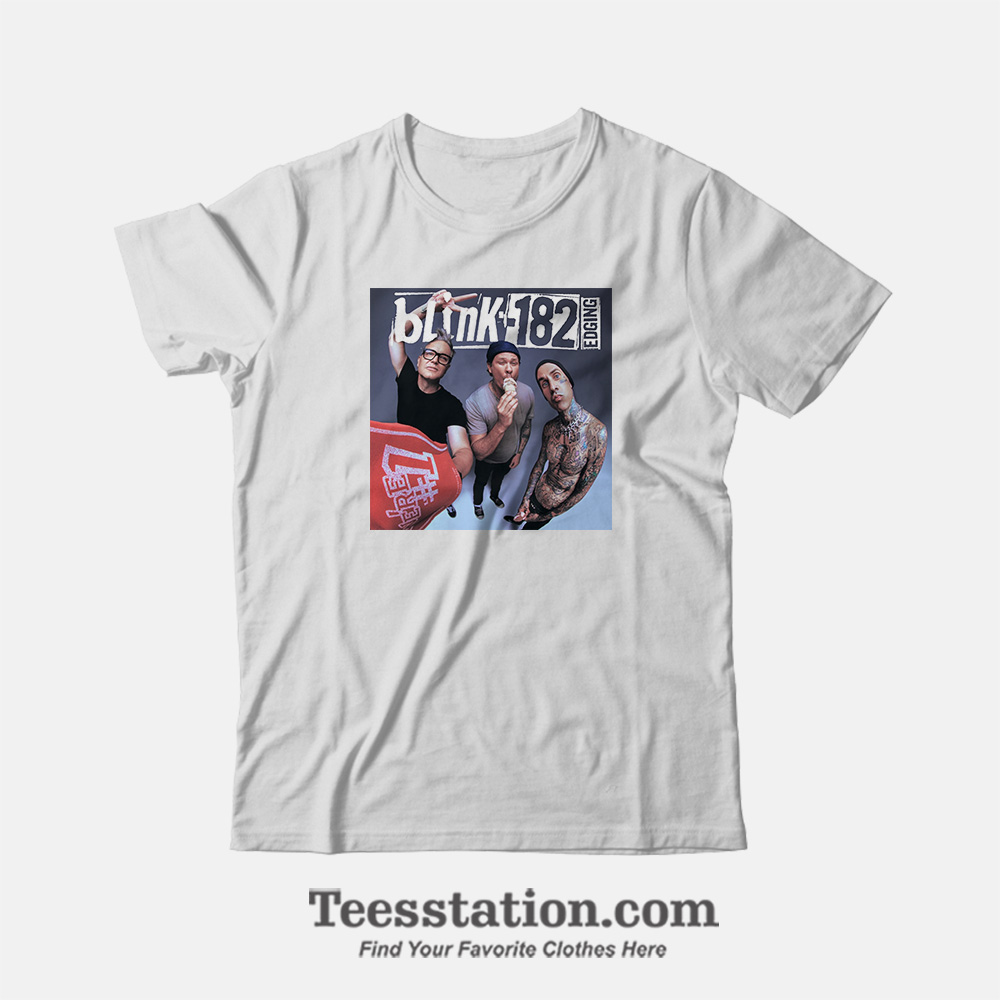 Blink-182 Edging Album Cover T-Shirt Blink-182 Edging Album Cover T-Shirt
