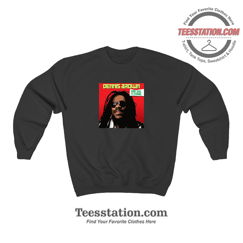Dennis Brown: Bobby Socks To Stockings Album Sweatshirt Dennis Brown: Bobby Socks To Stockings Album Sweatshirt