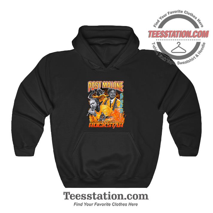 Post Malone: Rockstar Fire Vintage Hoodie Post Malone: Rockstar Fire Vintage Hoodie