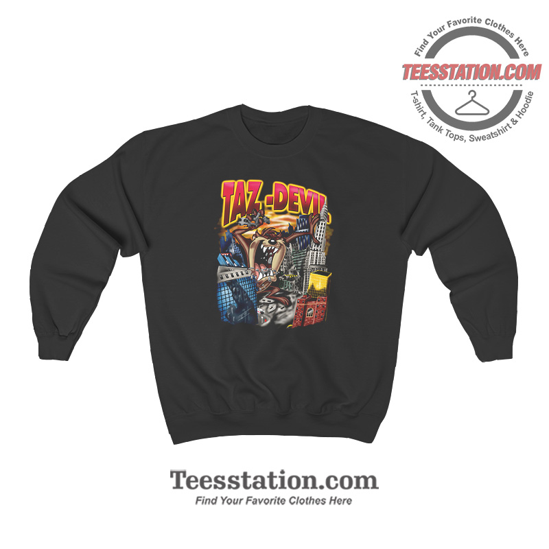Taz Devil Oldschool Vintage Sweatshirt For Unisex Taz Devil Oldschool Vintage Sweatshirt For Unisex