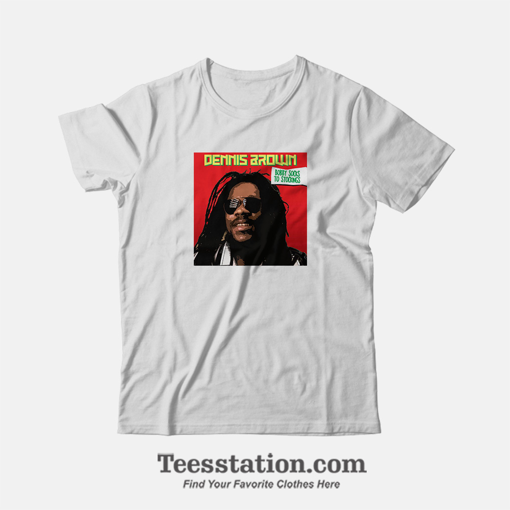 Dennis Brown: Bobby Socks To Stockings Album T-Shirt Dennis Brown: Bobby Socks To Stockings Album T-Shirt
