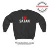 I Love Satan Heart Devil Sweatshirt For Unisex
