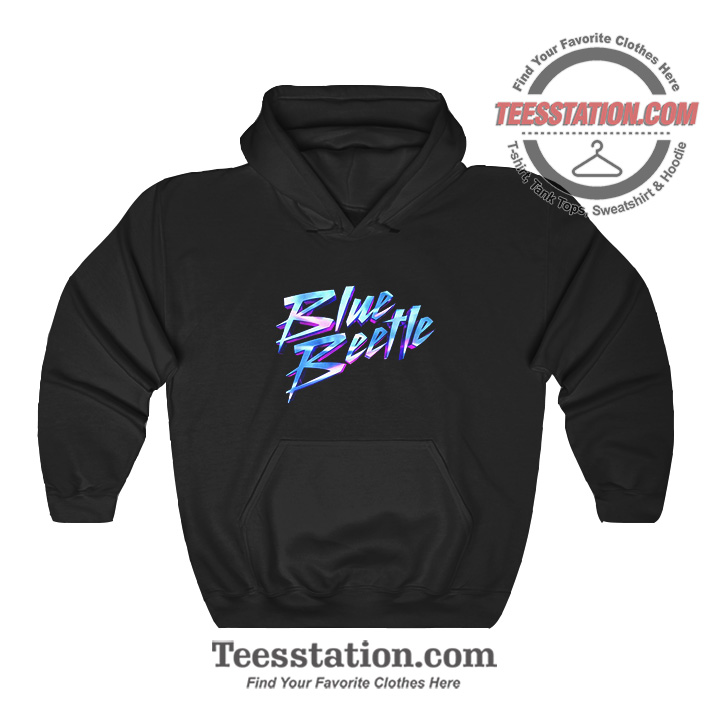 Justice League Blue Beetle Sign Hoodie Justice League Blue Beetle Sign Hoodie
