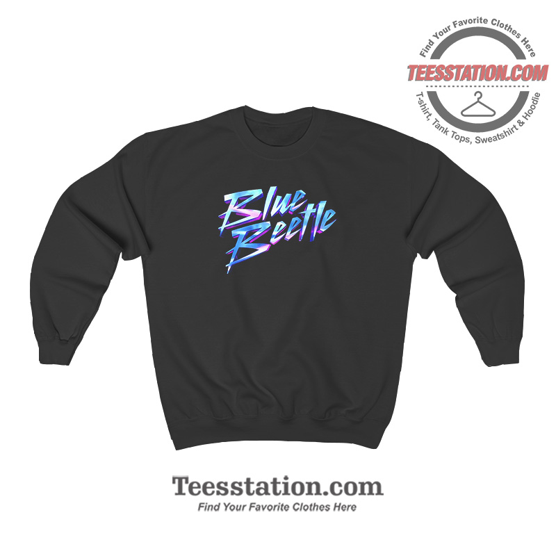 Justice League Blue Beetle Sign Sweatshirt Justice League Blue Beetle Sign Sweatshirt