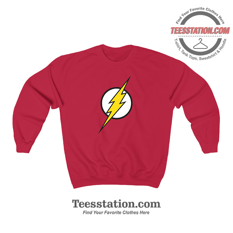 Justice League The Flash Sign Sweatshirt Justice League The Flash Sign Sweatshirt