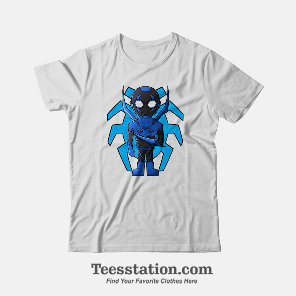 Justice League Blue Beetle Characters T-Shirt Justice League Blue Beetle Characters T-Shirt