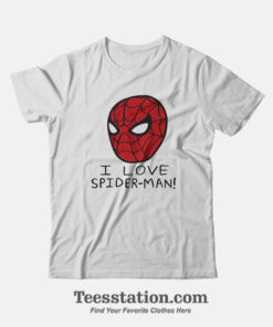 Marvel I Love Spiderman T-Shirt For Unisex
