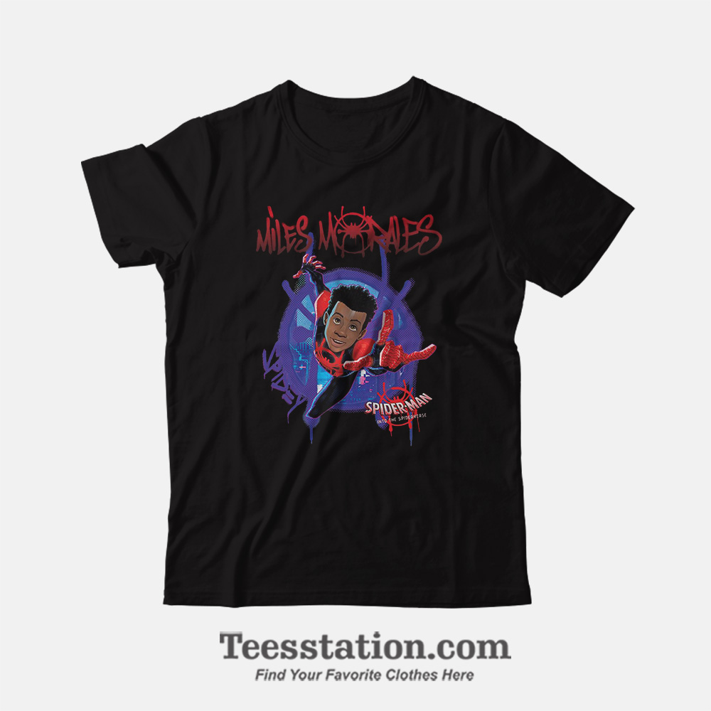 Marvel Spider Verse Miles Morales T-Shirt Marvel Spider Verse Miles Morales T-Shirt
