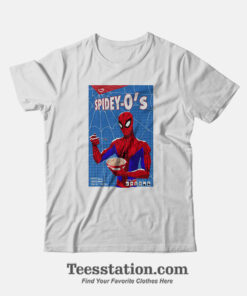 Marvel Spider Verse Spidey Eat Cereal T-Shirt