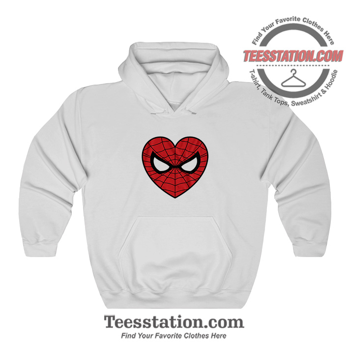 Marvel Spiderman Mask Love Sign Hoodie Marvel Spiderman Mask Love Sign Hoodie
